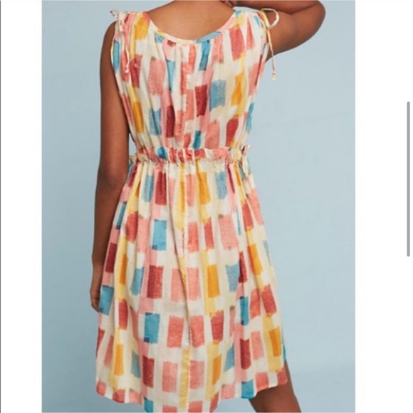 SOLD Anthropologie Lilac Painters Sides Dress - Picture 4 of 8